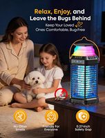 Lampe anti-insectes électronique portable rechargeable pour la maison et le jardin, tue-moustiques et mouches, utilisation extérieure