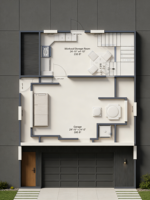 Villa modulaire préfabriquée en structure légère en acier moderne pour hôtel, appartement, 2 étages, résistance au vent de 180 mph, sécurité et qualité