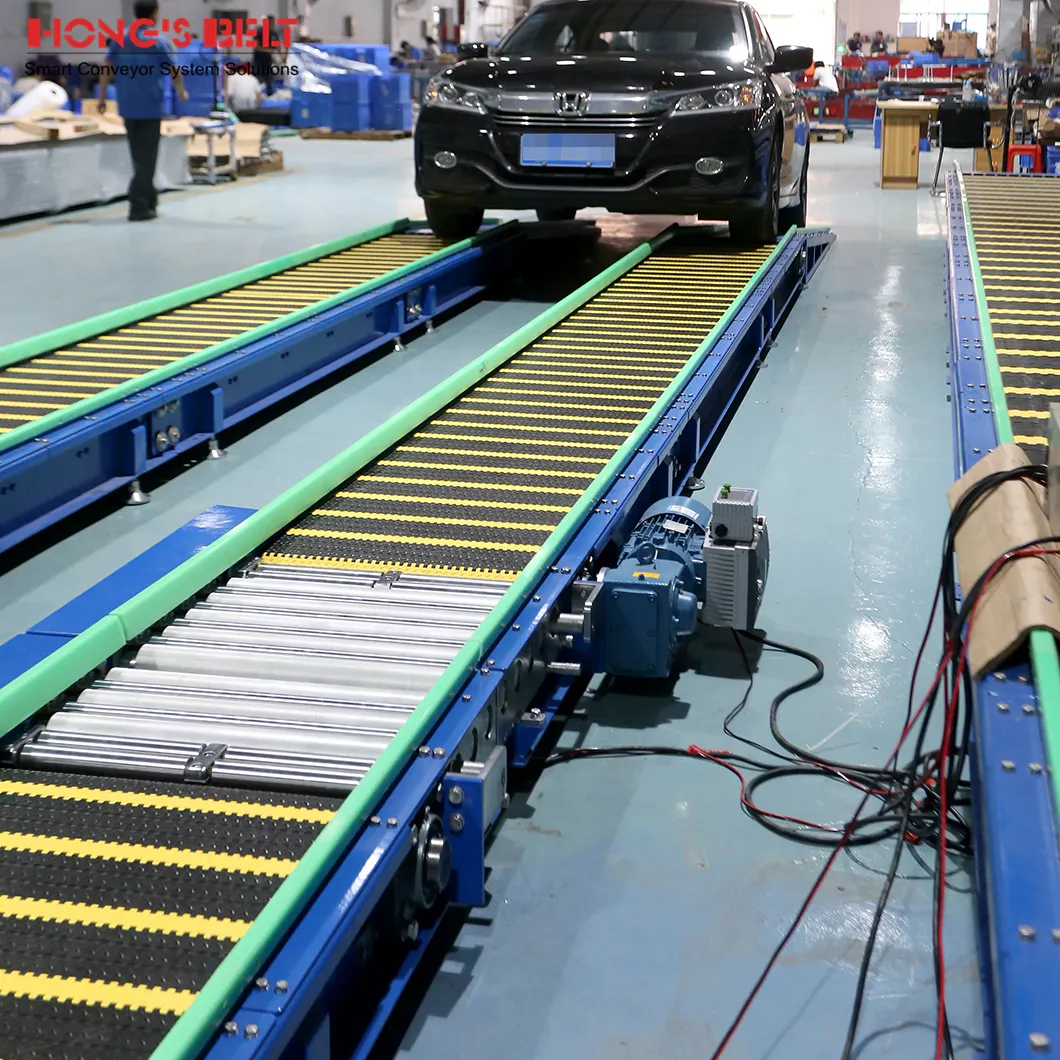 Hongsbelt HS-6800D Flat Belt Conveyor Car Wash Plastic Conveyor Belt