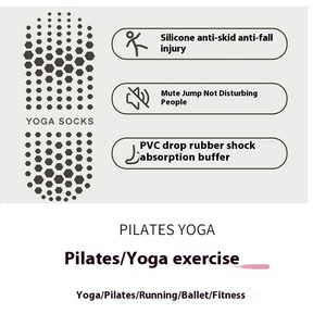 Pilates Grip Vớ Cho Phụ Nữ Của Giữa Chiều Dài Sàn Vớ In Yoga Thể Thao Cho Mùa Xuân Mùa Thu Dệt Kim Crew Yoga Vớ - Product Image 6