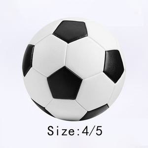 Ballon de football anti-éclatement en PVC cousu à la machine, taille 4 et 5, pour entraînement des jeunes, intérieur/extérieur - Product Image 2