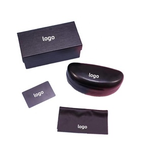 Sang trọng biểu tượng tùy chỉnh PU da xách tay Kính mát rắn trường hợp thiết lập chống căng thẳng cứng kính trường hợp kính mắt Phụ kiện Hộp vải - Product Image 1