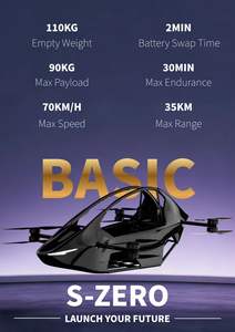 YIVTOL Moto Volante Pilotée (EVTOL) en Matériaux Standard Fabriquée en Chine et au Guatemala - Product Image 6