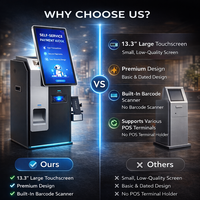 Máquina de Autopago para Supermercados, Kiosco con Pantalla Táctil, Cajero Automático con Pantalla Táctil para Centros Comerciales y Servicios Financieros