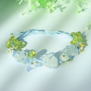 <strong>Wholesale</strong> High Quality Handmade Macrame DIY Natural <strong>Crystal</strong> Stone Woven Bracelet Irregular <strong>Raw</strong> Polished Stone Beaded Geometry - Product Image 3