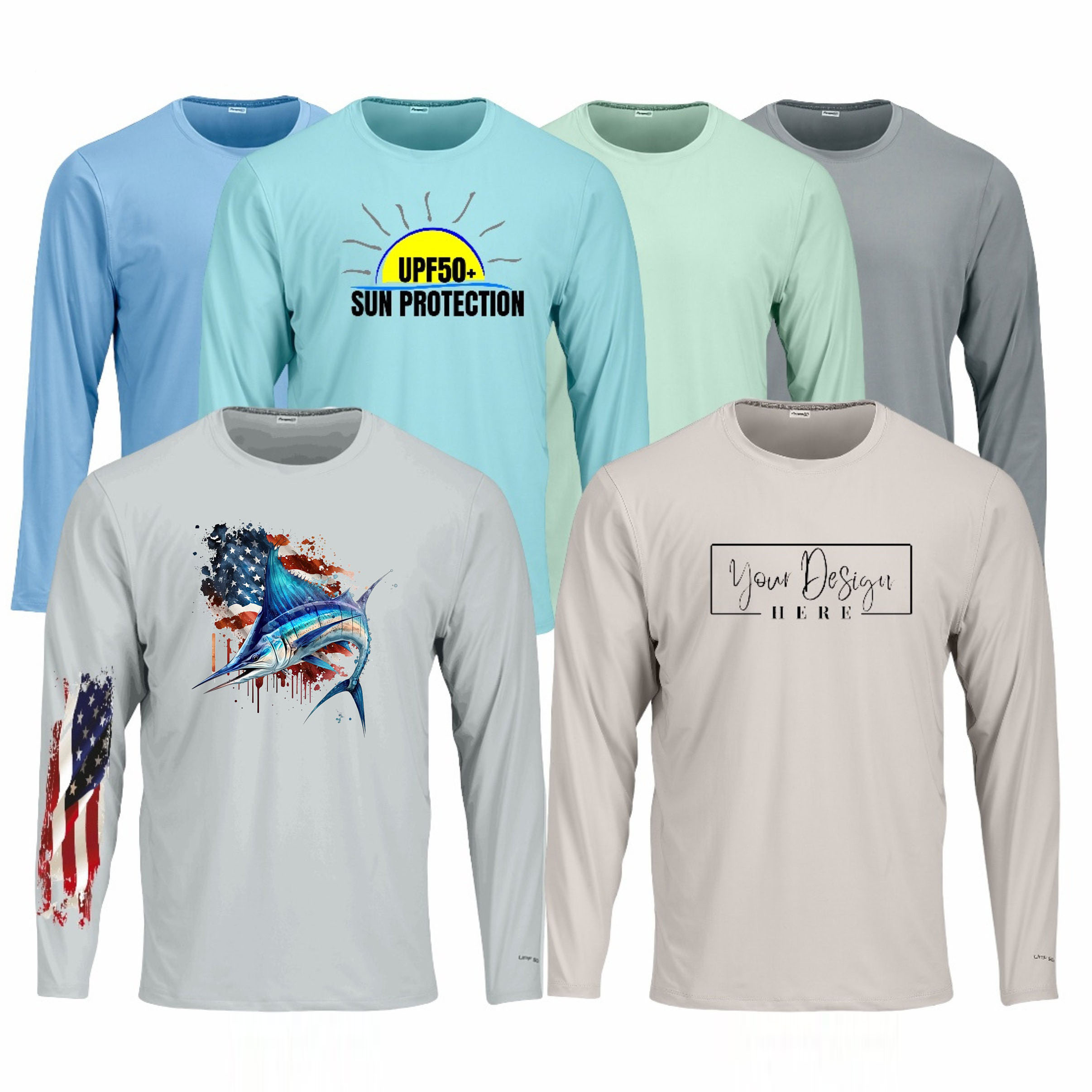 BOOJO Lot de 3 t-shirts à manches longues pour homme - Séchage rapide