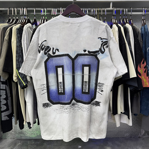 เสื้อยืดแขนสั้นคุณภาพสูง หนักแน่น 100% ผ้าฝ้าย แบรนด์ MAJESTIKS สไตล์อเมริกันแนวสตรีทสุดเทรนดี้ ฮิปฮอป ทรงหลวม สำหรับผู้ชาย - Product Image 2