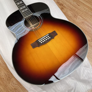 <span class=keywords><strong>Guitarra</strong></span> Acústica Personalizada de 12 Cuerdas Gib <span class=keywords><strong>Deluxe</strong></span> Westerly de Madera Maciza en Acabado Antique Sunburst - Product Image 2