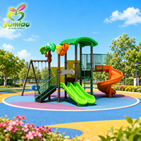 Juego de Equipos de Juegos Infantiles para Exteriores de Acero Galvanizado LLDPE de Alta Calidad Personalizado de Fábrica para Jardín de Infancia, Escuela, Parque, Playa