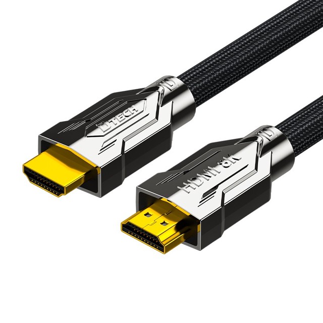 DTECH 1m Braided Audio&Video Cable 8K/60Hz High Speed 48Gbps HDMI 2.1 Kable for TV Computer