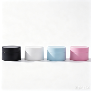 Pot en plastique PP épais à double paroi, robuste, avec revêtement intérieur pour le stockage de gel pour nail art, forme non cylindrique à parois inclinées - Product Image 1