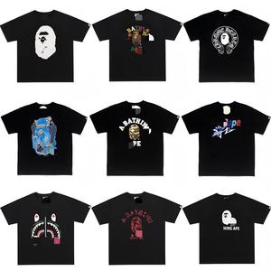 Camiseta deportiva para hombre, venta al por mayor transfronteriza, con estampado gráfico de letras, de manga corta, unisex, holgada, informal, estilo urbano, oversize <span class=keywords><strong>BA</strong></span> - Product Image 4