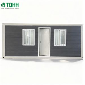 Модульный сборный мини-дом, мобильный офис, складной контейнерный дом Z-образной формы, офисное здание из утолщенных сэндвич-панелей для торговых центров - Product Image 4