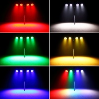 200W 4 en 1 RGBW LED Par DMX effet de scène lumière mélange infini et effet arc-en-ciel pour Disco Bar Dj lampe