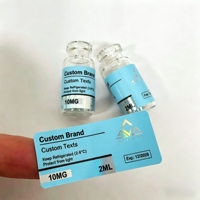 Autocollant en vinyle personnalisé imperméable pour bouteille de liquide, adhésif pour peptides, 3ml 5ml 10ml