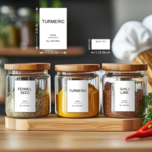 Étiquettes personnalisées pour épices, compatibles congélateur, pour herbes congelées, mélanges d'épices, bacs à glaçons et contenants de préparation de repas - Product Image 3