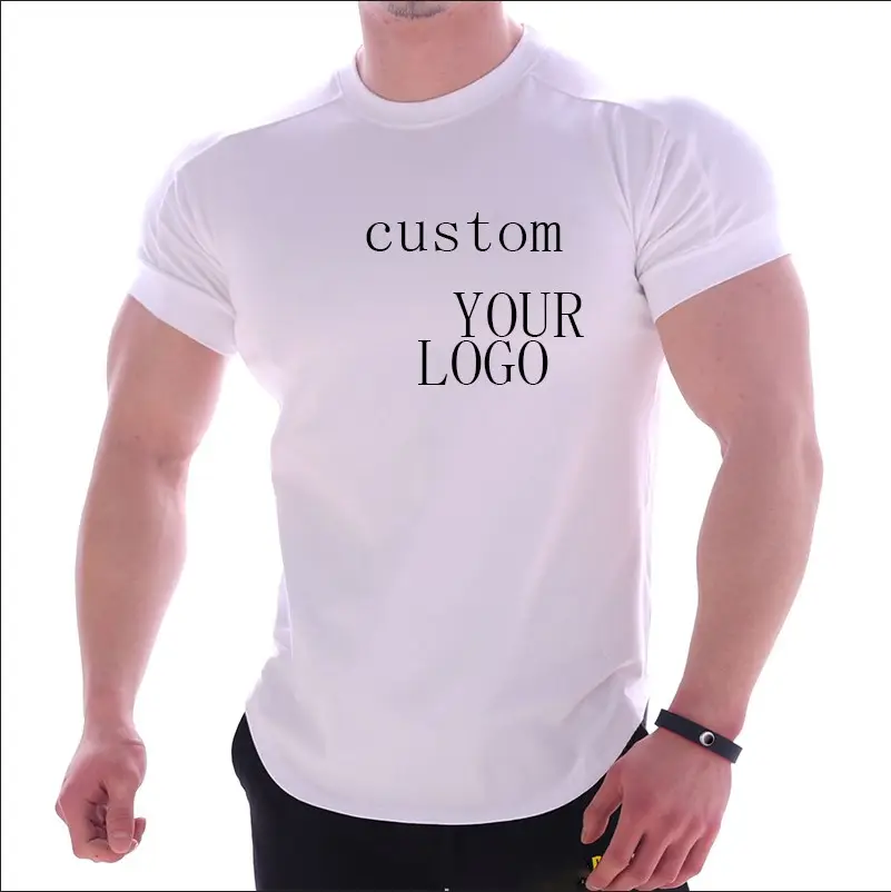 Men Fitness Sports Clothing Quick Dry Athletic Bodybuilding Gym Running T Shirts Tight Fitting Tee Slim Compression tee