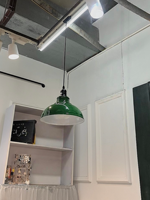Suspension Conique Grainée Réglable 110cm avec Câble de Suspension, Ampoule LED E27 Incluse, Luminaire sur Rail à 2 Fils pour Magasin Commercial et Décoration