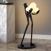 Lampadaire d'Angle Nordique de Luxe, Éclairage Moderne et Minimaliste pour Hôtel et Salon