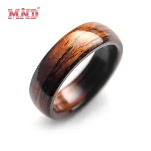 factory price wooden circle rings mens smart ring for men rfid nfc