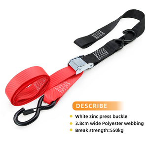 38mm 550kgタイダウンヘビーデューティオートバイカスタムカムバックルストラップATV UTV用 - Product Image 2