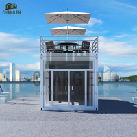 Conteneur maritime modifié de 20 pieds JHCE1 pour café, bureau, hôtel, hôpital, atelier, entrepôt, centre commercial, café-restaurant, toilettes