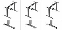 Cadre de bureau moderne pour télétravail avec support électrique, hauteur réglable motorisée, mobilier de bureau ergonomique, table à manger, 5 ensembles