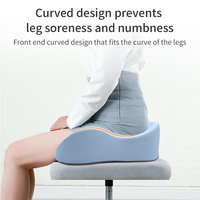 Ensemble de coussin de soutien lombaire et de coussin de siège de voiture en mousse à mémoire de forme pour le coccyx, personnalisable, pour chaise de bureau orthopédique