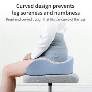 وسادة دعم الظهر والمقعد القابلة للتخصيص للكرسي المكتبي، مجموعة وسائد دعم أسفل الظهر من الفوم الذاكر لتخفيف آلام العصعص، وسادة مقعد السيارة - Product Image 6