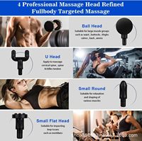 Vente chaude Mini pistolet Fascia rechargeable à 4 têtes Appareil de fitness portable multifonctionnel pour le massage de relaxation du corps