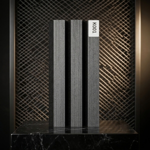 Panneau acoustique en lattes <span class=keywords><strong>de</strong></span> <span class=keywords><strong>bois</strong></span> fumé <span class=keywords><strong>de</strong></span> couleur foncée pour lieux haut <span class=keywords><strong>de</strong></span> gamme - Product Image 1