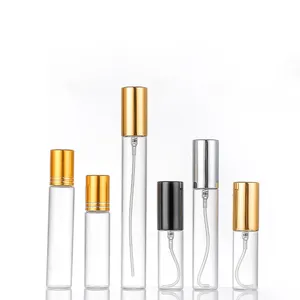 Venta al por mayor de lujo transparente de 30ml de alta calidad de vidrio perfume de viaje recargable mini botellas de spray