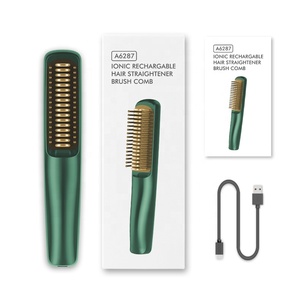 2023 nouvelle chaleur hommes Mini fer plat <span class=keywords><strong>meilleur</strong></span> <span class=keywords><strong>lisseur</strong></span> brosse peigne ionique chaud sans fil électrique sans fil <span class=keywords><strong>barbe</strong></span> <span class=keywords><strong>lisseur</strong></span> - Product Image 6