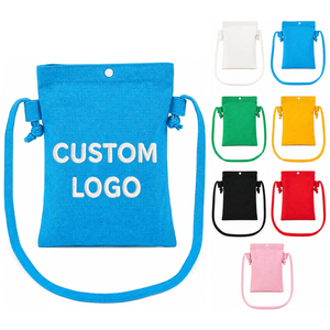 Best Seller <b>Women's</b> Canvas Crossbody <b>Bag</b> Men Waterproof Canvas Shoulder <b>Pouch</b> Promotional Mini Cell Phone <b>Bag</b> <b>for</b> Outdoor Travel - Product Image 1
