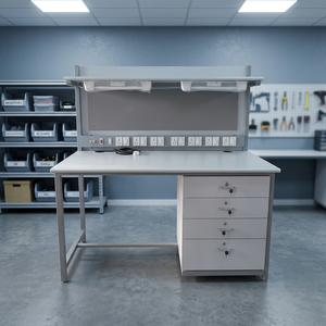 Station de travail antistatique pour assemblage électronique avec surface antistatique pour laboratoires, centres de réparation et applications de service technique - Product Image 1