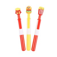 Pulpen Klik Laminasi Bentuk Hewan Kartun Lucu Kawaii Logo Kustom Promosi Baru O&Q Bulk 0.7mm Plastik ABS Tinta Hitam/Biru