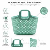 Panier de rangement creux en plastique durable en gros PP avec poignée pour un usage domestique
