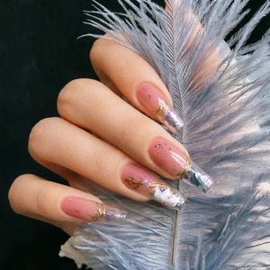 Poudre à ongles opale cristal aurore 6 couleurs, paillettes holographiques irrégulières, sequins irisés, poudre à frotter, flocons de paillettes pour manucure DIY - Product Image 3