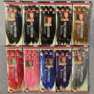 Bán Buôn 6X Pre-Kéo Dài Bện 52 ''Jumbo Gói Phần Mở Rộng Tóc Nước Nóng Chịu Nhiệt Tuyệt Vời Tổng Hợp Sợi Tóc 500G - Product Image 3