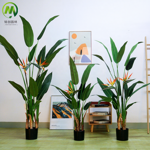 Plante artificielle d'oiseau de paradis en pot, réaliste, fausse <span class=keywords><strong>Strelitzia</strong></span> pour la décoration de la maison et des hôtels, vente en gros - Product Image 1