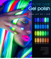 Gel Luminescent pour Ongles 15ml – Fournitures en Gros pour Salons – Vernis Semi-Permanent UV Bio qui Brille dans le Noir
