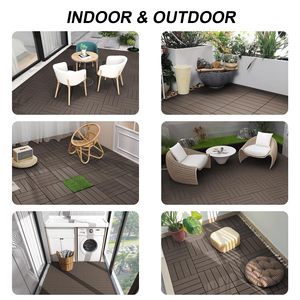 Plancher de terrasse en composite bois-plastique SHENGCHENG, moderne, conçu pour l'extérieur, dalles de terrasse à emboîtement DIY - Product Image 5
