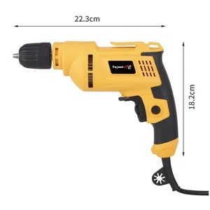 Topwire Hoge Kwaliteit 10Mm 3/8 ''Mini Elektrische Boormachine Met Sterk Vermogen