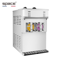 Congélateur à boissons glacées à double saveur en acier inoxydable commercial SPACE pour les magasins pratiques