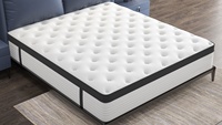 Meubles de chambre à coucher d'hôtel modernes d'usine, lit de rêve, matelas roulé, mousse à mémoire de forme en gel de 14 pouces, ressort ensaché, mousse de polyuréthane