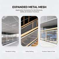 Malla Metálica Expandida Galvanizada, Lámina Metálica de Diamante para Construcción, Cercas de Seguridad, Rejilla para Plataformas, Personalizada
