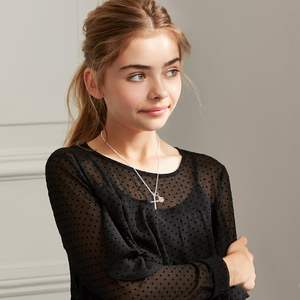 قلادة صليب من الفضة التبتية مع اللؤلؤ من GAUEIOUR، مجوهرات رياضية عصرية للجنسين، هدية دينية للمناولة الأولى والتعميد وعيد الفصح - Product Image 5