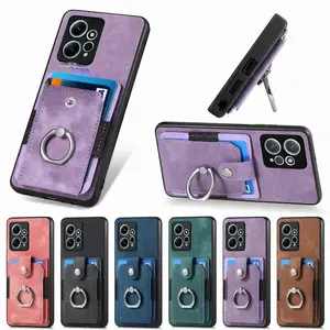 Sang trọng cổ điển Retro khe cắm thẻ ví điện thoại trường hợp đối với Xiaomi Redmi note10 12 Pro cộng với 4G 5G lưu ý 11 11S funda - Product Image 1