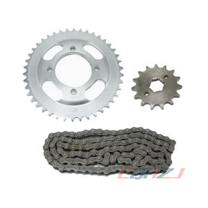 Kit <span class=keywords><strong>de</strong></span> Transmisión CQHZJ al por Mayor, Compuesto por Piñón <span class=keywords><strong>de</strong></span> Corona, Cadena y Eslabón <span class=keywords><strong>de</strong></span> Unión Maestro, Compatible con <span class=keywords><strong>CG</strong></span> <span class=keywords><strong>150</strong></span> <span class=keywords><strong>TITAN</strong></span>/FAN/CARGO - Product Image 4