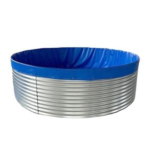 Réservoir d'aquaculture de 0.95m Revêtement de bâche en <span class=keywords><strong>PVC</strong></span> Acier galvanisé Étang à poissons rectangulaire Stockage d'eau de pluie Réservoir d'eau Étang à poissons - Product Image 2